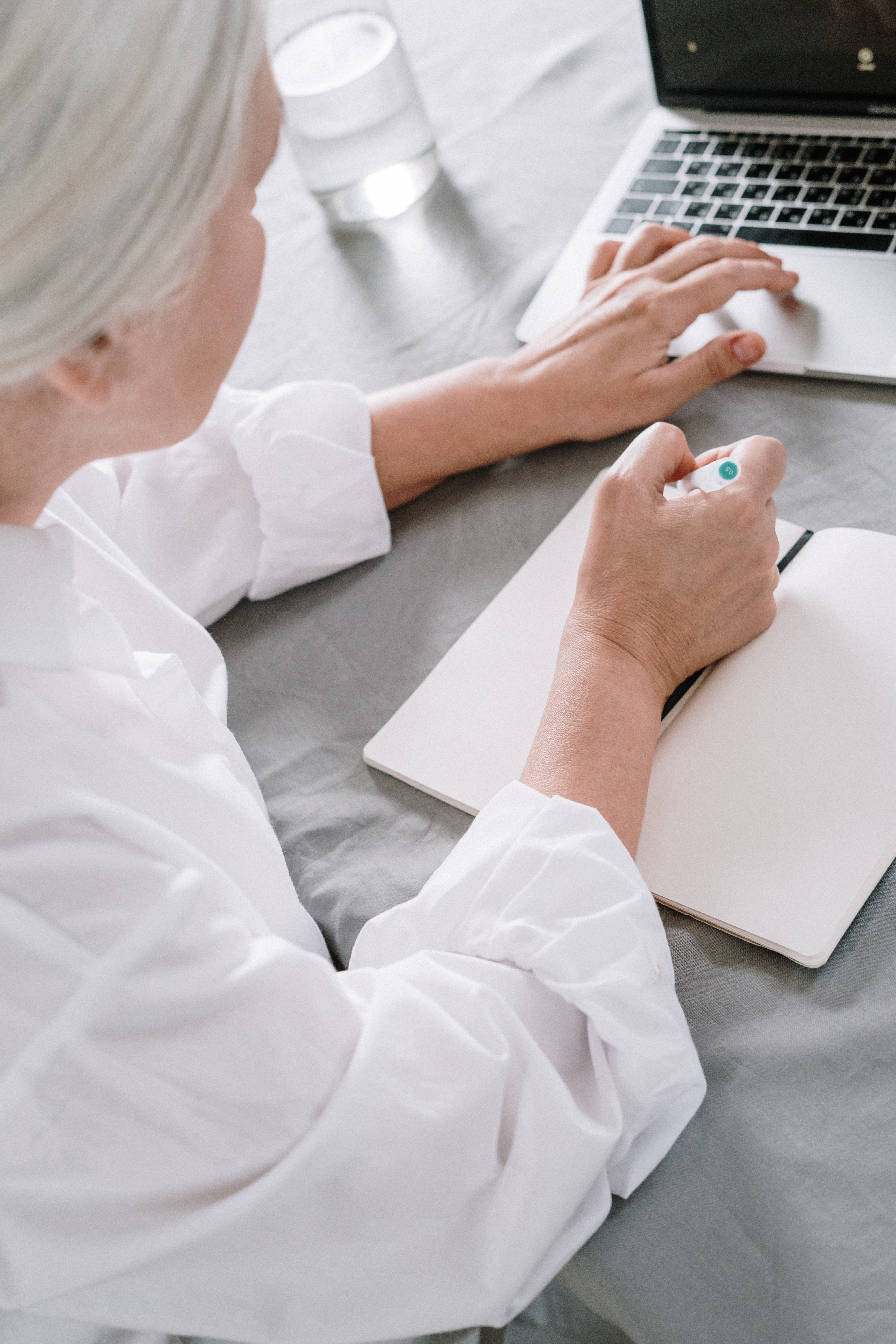 woman creating online will