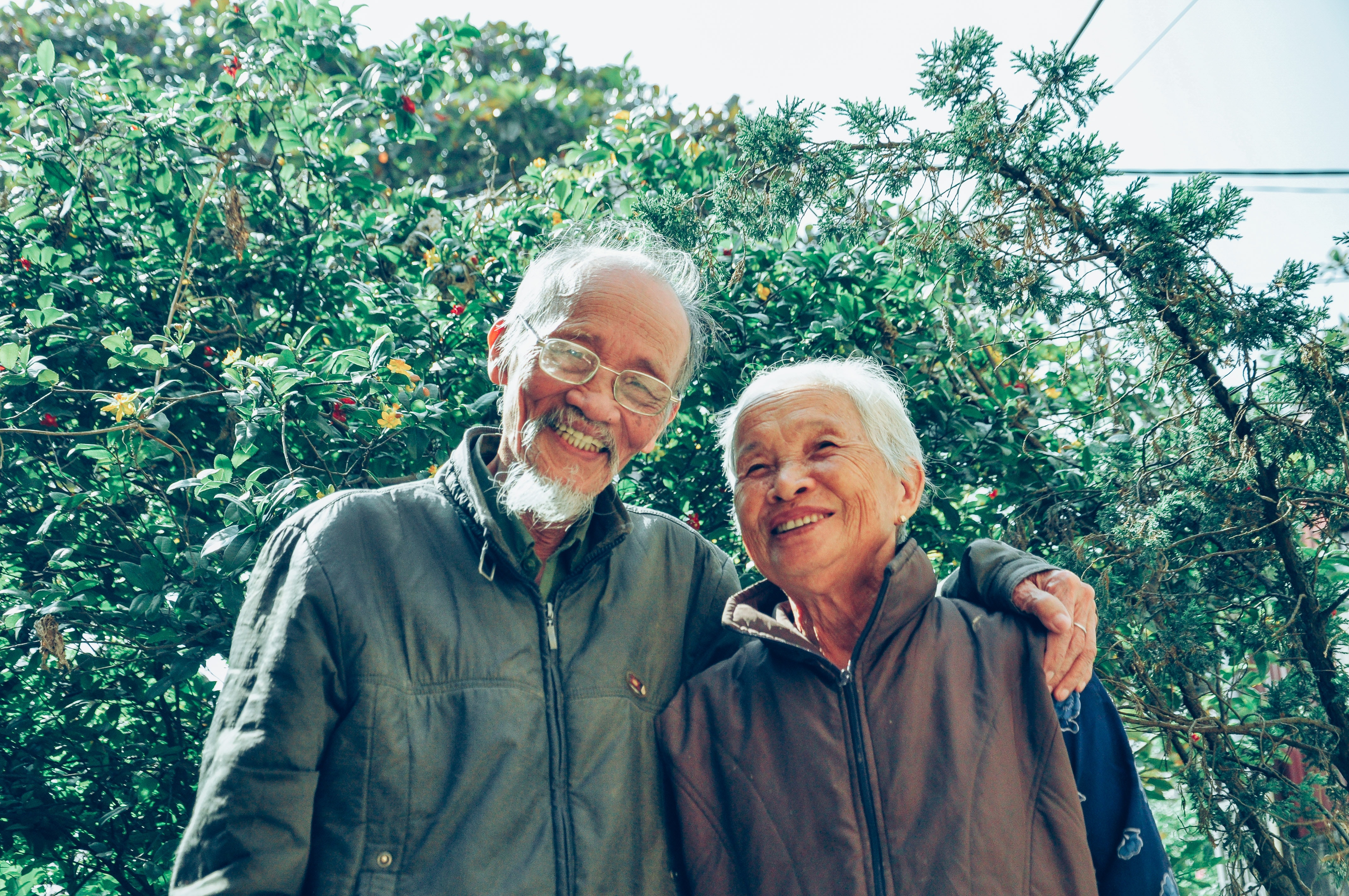 Older Asian couple